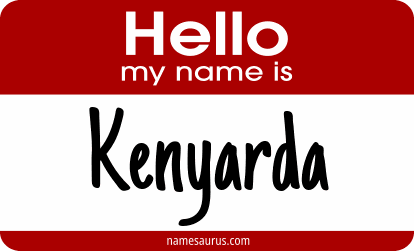 Hello my name is Kenyarda png download