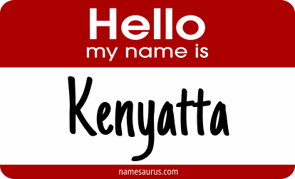 Hello my name is Kenyatta png download