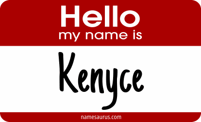 Hello my name is Kenyce png download