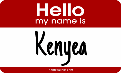 Hello my name is Kenyea png download