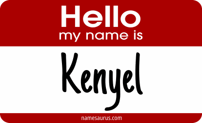 Hello my name is Kenyel png download