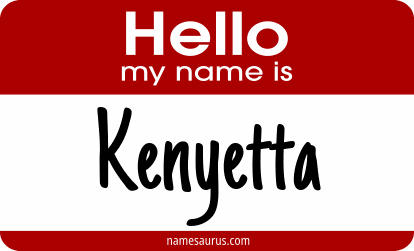 Hello my name is Kenyetta png download