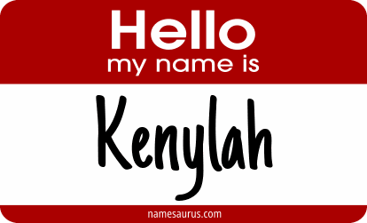 Hello my name is Kenylah png download
