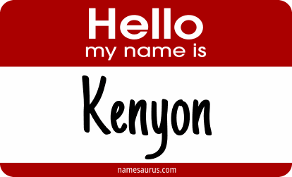 Hello my name is Kenyon png download