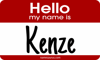 Hello my name is Kenze png download