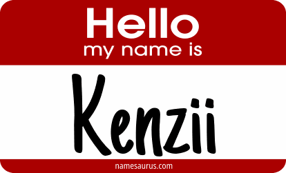 Hello my name is Kenzii png download