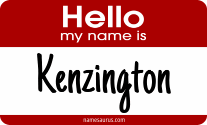 Hello my name is Kenzington png download