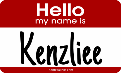Hello my name is Kenzliee png download