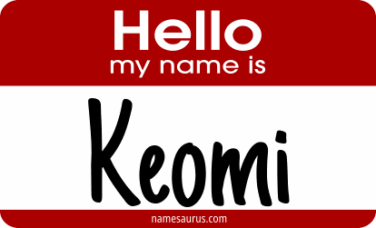Hello my name is Keomi png download
