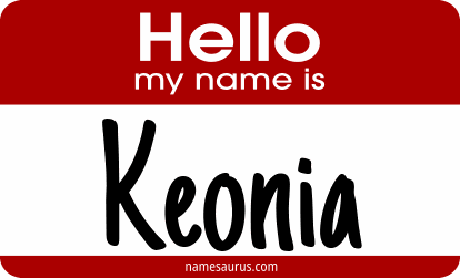 Hello my name is Keonia png download