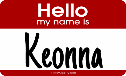 Hello my name is Keonna png download