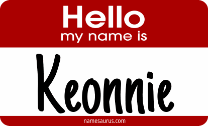 Hello my name is Keonnie png download