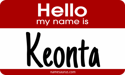 Hello my name is Keonta png download