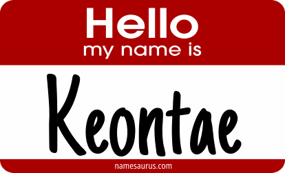 Hello my name is Keontae png download