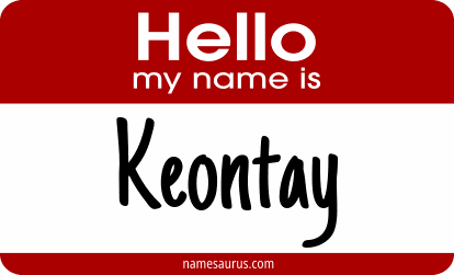 Hello my name is Keontay png download