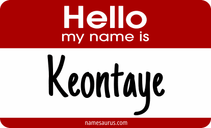 Hello my name is Keontaye png download