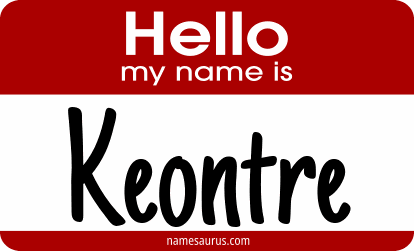 Hello my name is Keontre png download