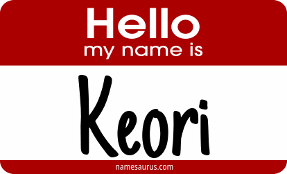 Hello my name is Keori png download