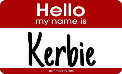Hello my name is Kerbie png download
