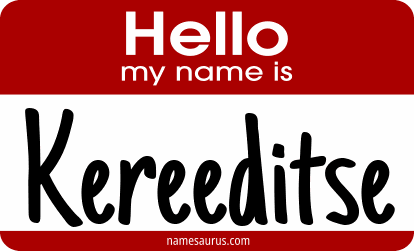 Hello my name is Kereeditse png download