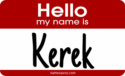 Hello my name is Kerek png download