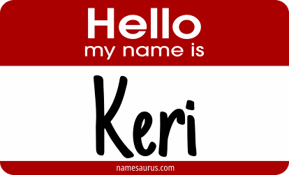 Hello my name is Keri png download