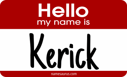 Hello my name is Kerick png download