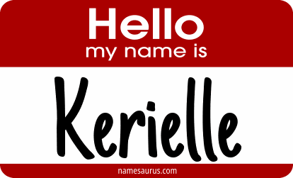 Hello my name is Kerielle png download