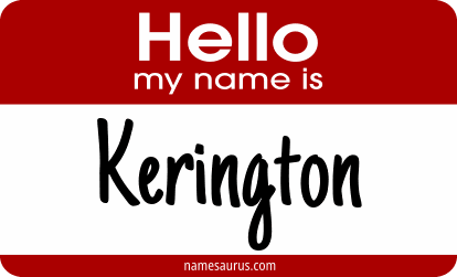 Hello my name is Kerington png download