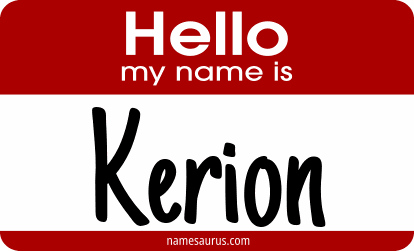 Hello my name is Kerion png download