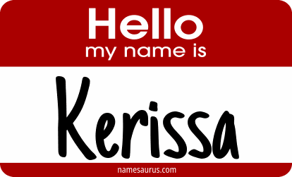 Hello my name is Kerissa png download