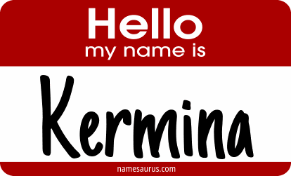 Hello my name is Kermina png download