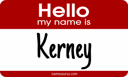 Hello my name is Kerney png download