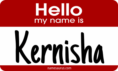 Hello my name is Kernisha png download
