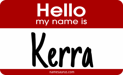 Hello my name is Kerra png download