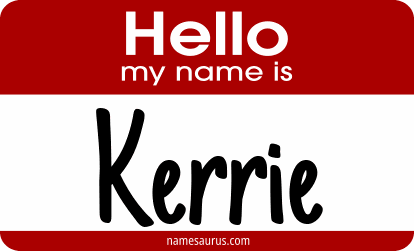 Hello my name is Kerrie png download