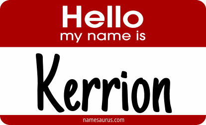 Hello my name is Kerrion png download