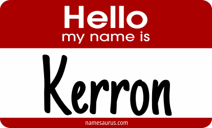 Hello my name is Kerron png download