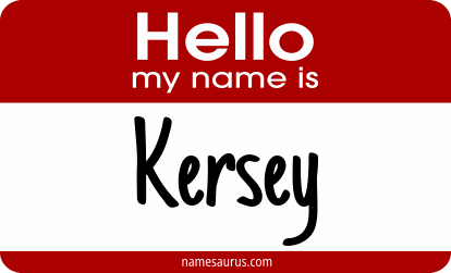Hello my name is Kersey png download