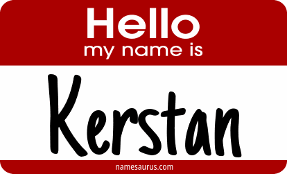 Hello my name is Kerstan png download