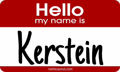 Hello my name is Kerstein png download