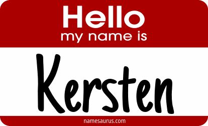 Hello my name is Kersten png download