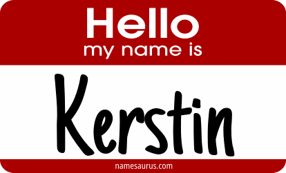 Hello my name is Kerstin png download