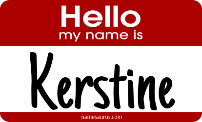 Hello my name is Kerstine png download