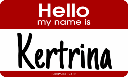 Hello my name is Kertrina png download