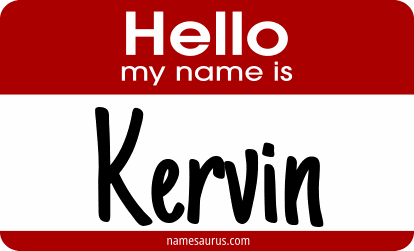 Hello my name is Kervin png download