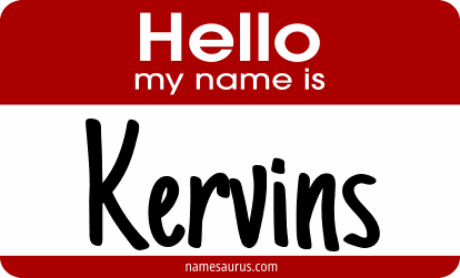 Hello my name is Kervins png download