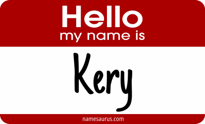 Hello my name is Kery png download
