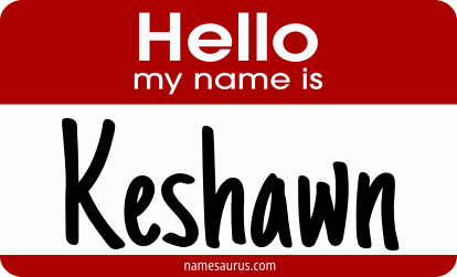 Hello my name is Keshawn png download
