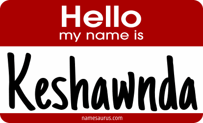 Hello my name is Keshawnda png download